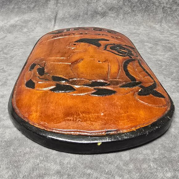 Primitive Handmade Wooden Virgo Astrological Zodiac Sign Horoscope Wall Plaque - Picture 2 of 9